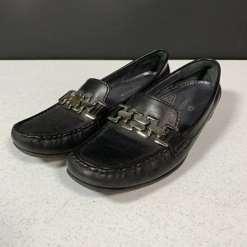 Cole Haan D20403 Anjali Smooth Black Leather Moc 7